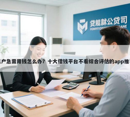 黑户急需用钱怎么办?十大借钱平台不看综合评估的app推荐