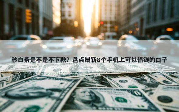 秒白条是不是不下款？盘点最新8个手机上可以借钱的口子