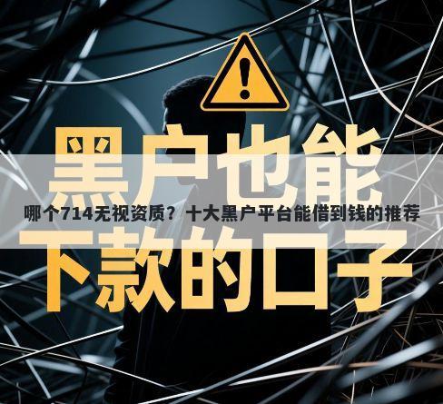 哪个714无视资质?十大黑户平台能借到钱的推荐
