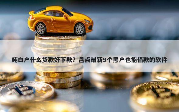 纯白户什么贷款好下款？盘点最新9个黑户也能借款的软件