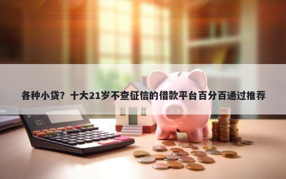 各种小贷？十大21岁不查征信的借款平台百分百通过推荐