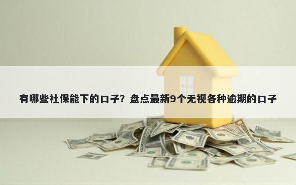有哪些社保能下的口子？盘点最新9个无视各种逾期的口子