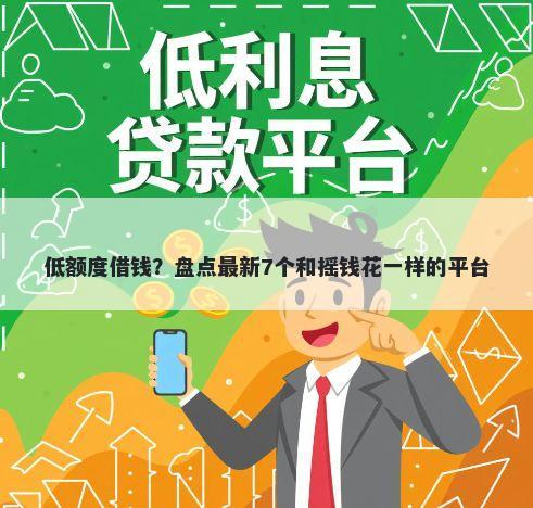 低额度借钱?盘点最新7个和摇钱花一样的平台