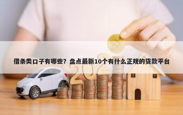 借条类口子有哪些？盘点最新10个有什么正规的贷款平台