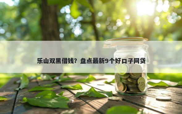 乐山双黑借钱？盘点最新9个好口子网贷