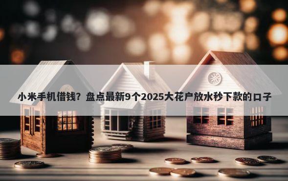 小米手机借钱？盘点最新9个2025大花户放水秒下款的口子