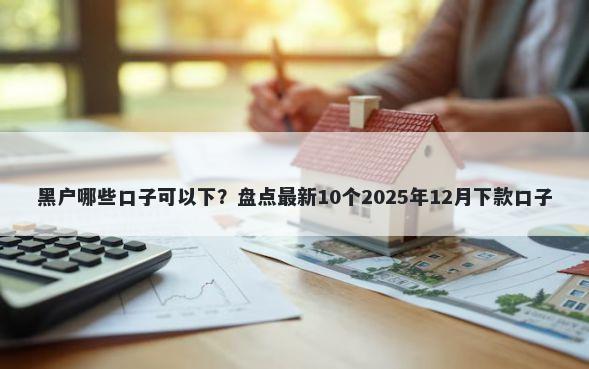 黑户哪些口子可以下？盘点最新10个2025年12月下款口子