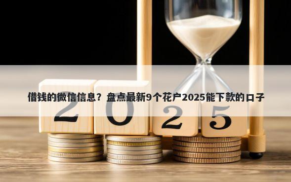借钱的微信信息?盘点最新9个花户2025能下款的口子