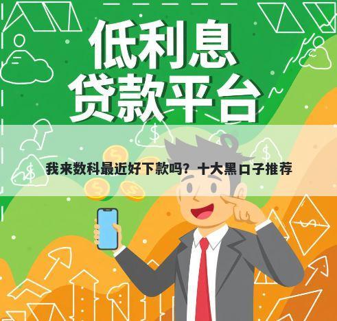 我来数科最近好下款吗？十大黑口子推荐