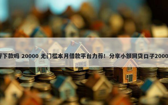 下款王中王好下款吗 20000 无门槛本月借款平台力荐！分享小额网贷口子20000无门槛借款