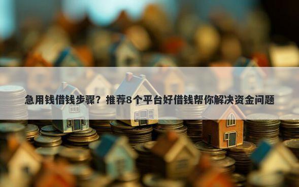 急用钱借钱步骤？推荐8个平台好借钱帮你解决资金问题