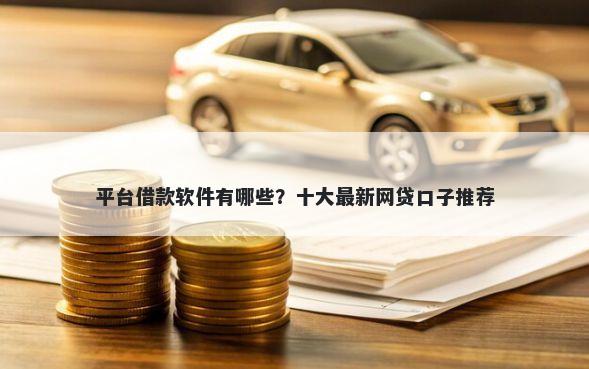 平台借款软件有哪些？十大最新网贷口子推荐