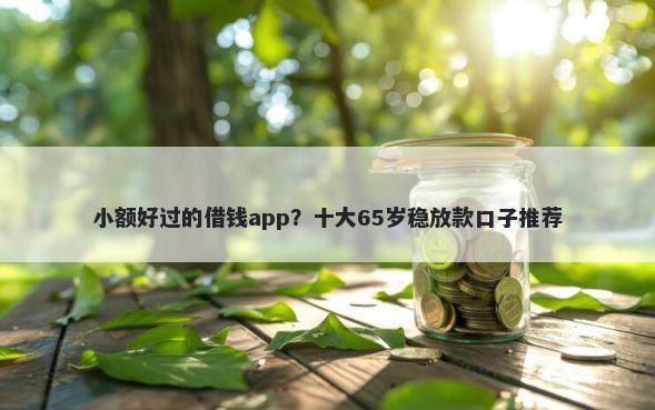 小额好过的借钱app？十大65岁稳放款口子推荐