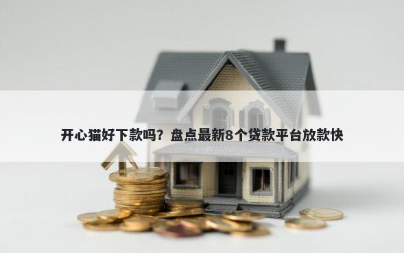 开心猫好下款吗?盘点最新8个贷款平台放款快