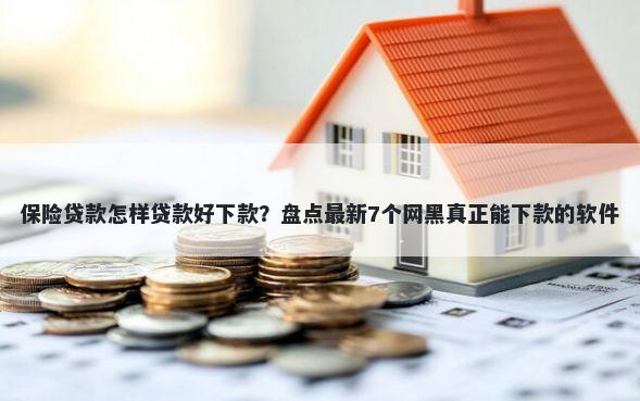 保险贷款怎样贷款好下款？盘点最新7个网黑真正能下款的软件