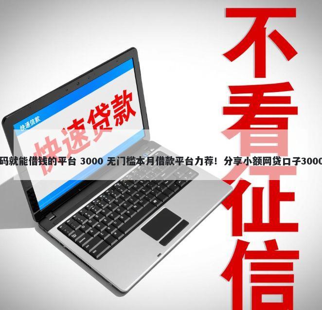 只用手机号码就能借钱的平台 3000 无门槛本月借款平台力荐！分享小额网贷口子3000无门槛借款