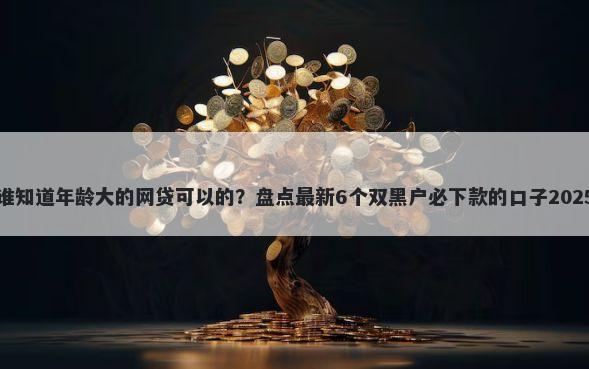 谁知道年龄大的网贷可以的？盘点最新6个双黑户必下款的口子2025