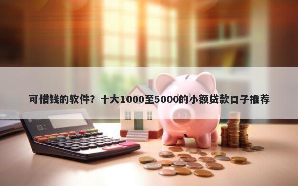 可借钱的软件？十大1000至5000的小额贷款口子推荐