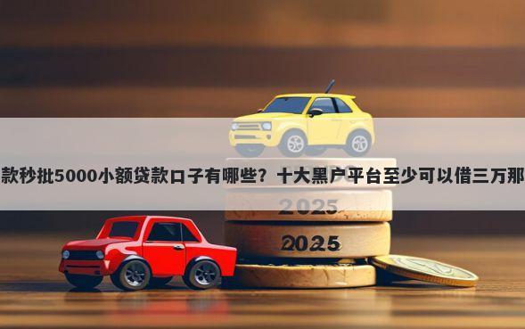 急速下款秒批5000小额贷款口子有哪些？十大黑户平台至少可以借三万那种推荐