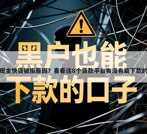 现金快贷被拒原因？看看这8个贷款平台有没有能下款的