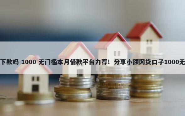 趣好借能下款吗 1000 无门槛本月借款平台力荐！分享小额网贷口子1000无门槛借款