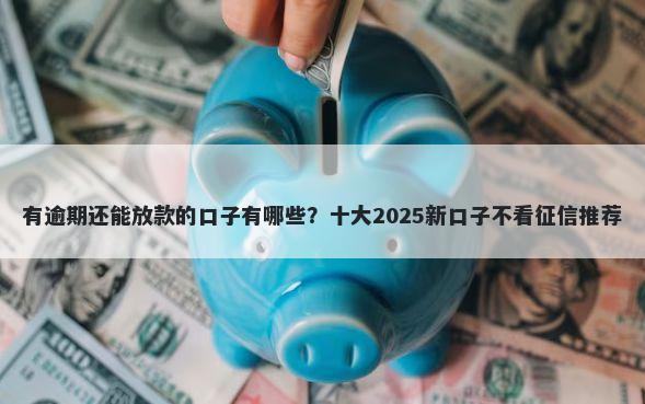 有逾期还能放款的口子有哪些？十大2025新口子不看征信推荐