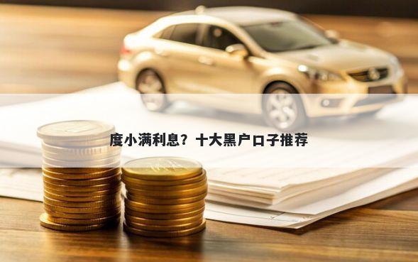 度小满利息？十大黑户口子推荐