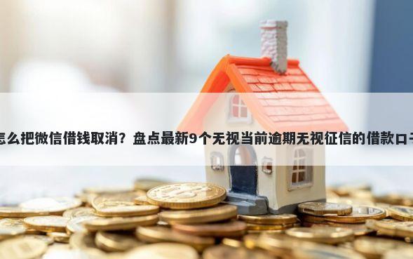 怎么把微信借钱取消？盘点最新9个无视当前逾期无视征信的借款口子