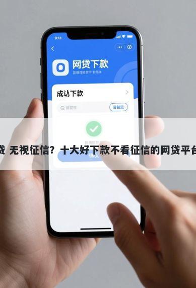 消费贷 无视征信？十大好下款不看征信的网贷平台推荐