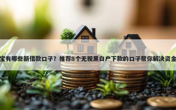 支付宝有哪些新借款口子？推荐8个无视黑白户下款的口子帮你解决资金问题