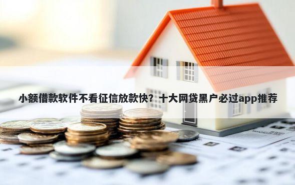 小额借款软件不看征信放款快？十大网贷黑户必过app推荐