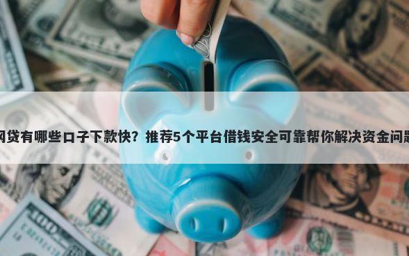 网贷有哪些口子下款快?推荐5个平台借钱安全可靠帮你解决资金问题