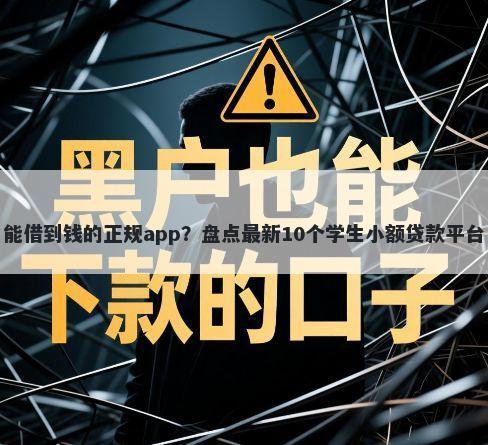 能借到钱的正规app？盘点最新10个学生小额贷款平台