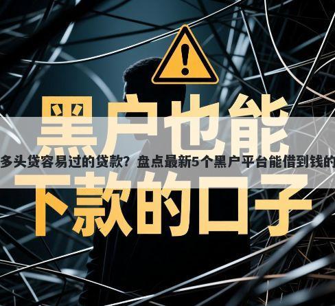 多头贷容易过的贷款？盘点最新5个黑户平台能借到钱的