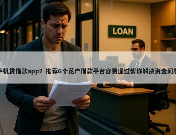 手机贷借款app？推荐6个花户借款平台容易通过帮你解决资金问题