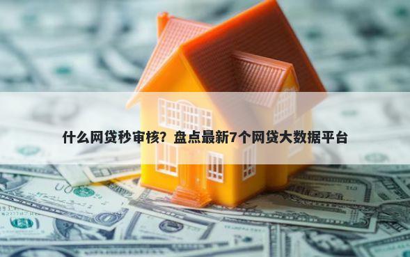 什么网贷秒审核?盘点最新7个网贷大数据平台