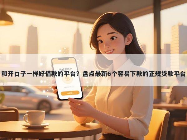 和开口子一样好借款的平台？盘点最新6个容易下款的正规贷款平台