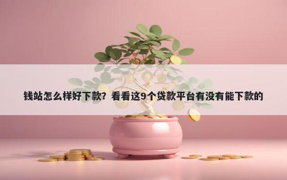 钱站怎么样好下款？看看这9个贷款平台有没有能下款的