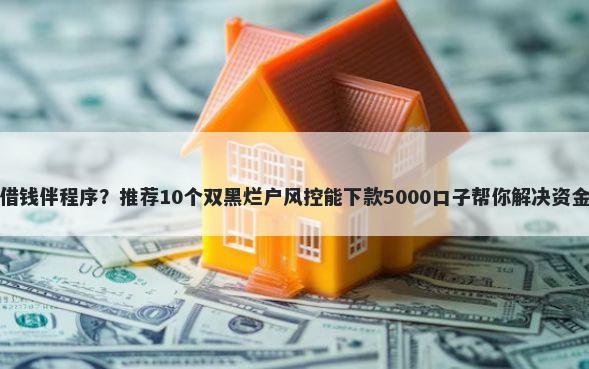 放心借钱伴程序?推荐10个双黑烂户风控能下款5000口子帮你解决资金问题
