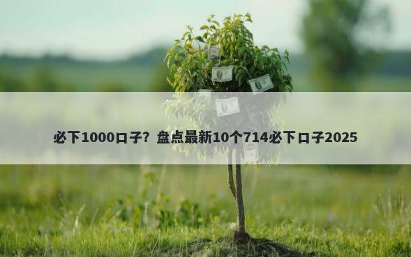 必下1000口子?盘点最新10个714必下口子2025