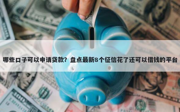 哪些口子可以申请贷款？盘点最新8个征信花了还可以借钱的平台
