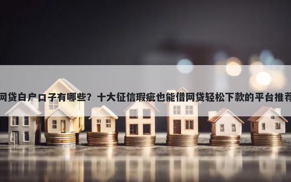 网贷白户口子有哪些？十大征信瑕疵也能借网贷轻松下款的平台推荐