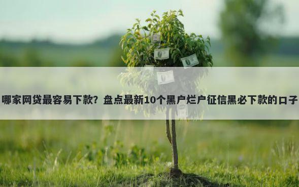哪家网贷最容易下款？盘点最新10个黑户烂户征信黑必下款的口子