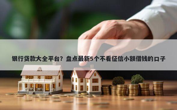 银行贷款大全平台？盘点最新5个不看征信小额借钱的口子