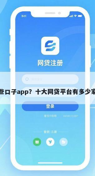 有哪些口子app？十大网贷平台有多少家推荐
