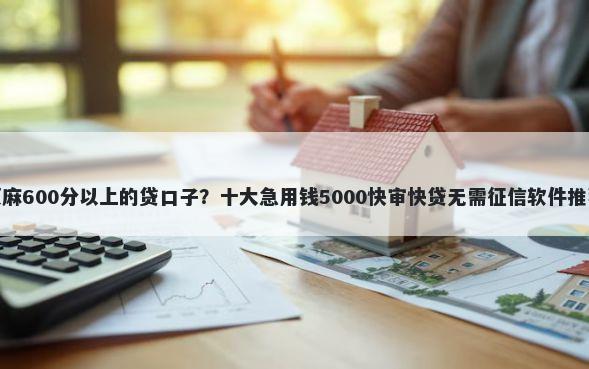 芝麻600分以上的贷口子？十大急用钱5000快审快贷无需征信软件推荐