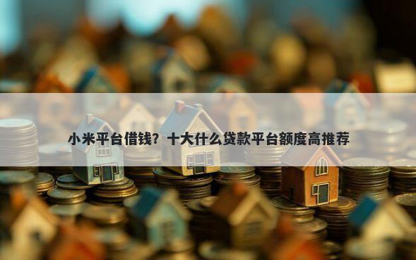 小米平台借钱？十大什么贷款平台额度高推荐