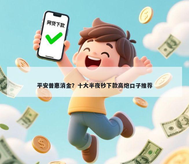 平安普惠消金？十大半夜秒下款高炮口子推荐
