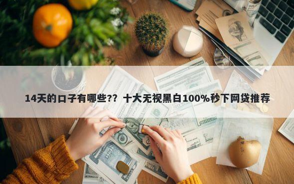14天的口子有哪些?？十大无视黑白100%秒下网贷推荐