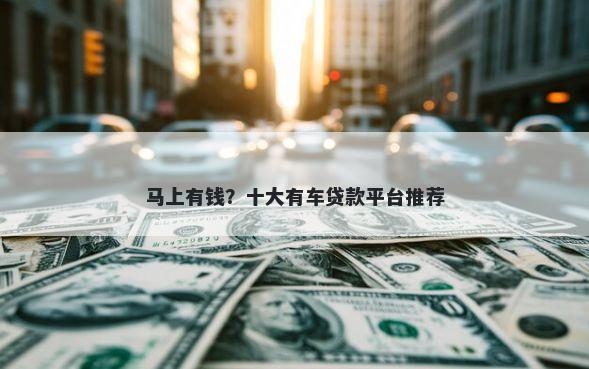 马上有钱？十大有车贷款平台推荐